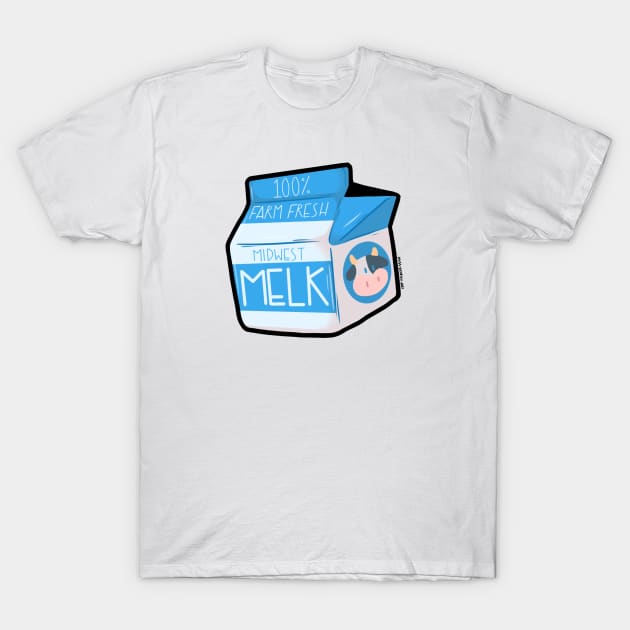 Farm Fresh Midwest Melk T-Shirt by MissOstrich